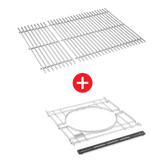 WEBER CRAFTED Stainless Steel Cooking Grates & Frame Kit – SPIRIT 300 series, SEARWOOD 600, & SMOKEFIRE EX4