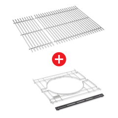 WEBER CRAFTED Stainless Steel Cooking Grates & Frame Kit  – SPIRIT 300 series, SEARWOOD 600, & SMOKEFIRE EX4